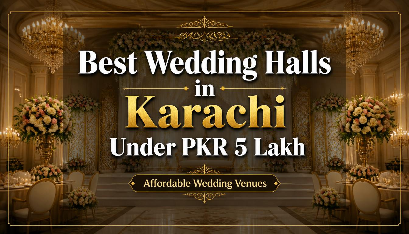Best Wedding Halls in Karachi Under PKR 5 Lakh