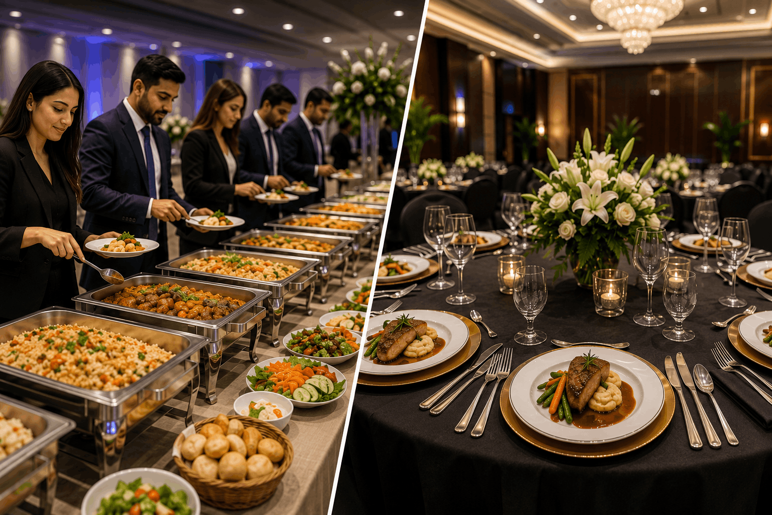 Buffet vs Plated Dinner: Which Is Best for Corporate Events?