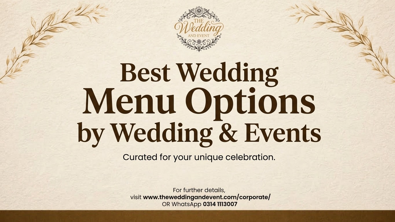 Best Wedding Menu Options by Wedding & Events