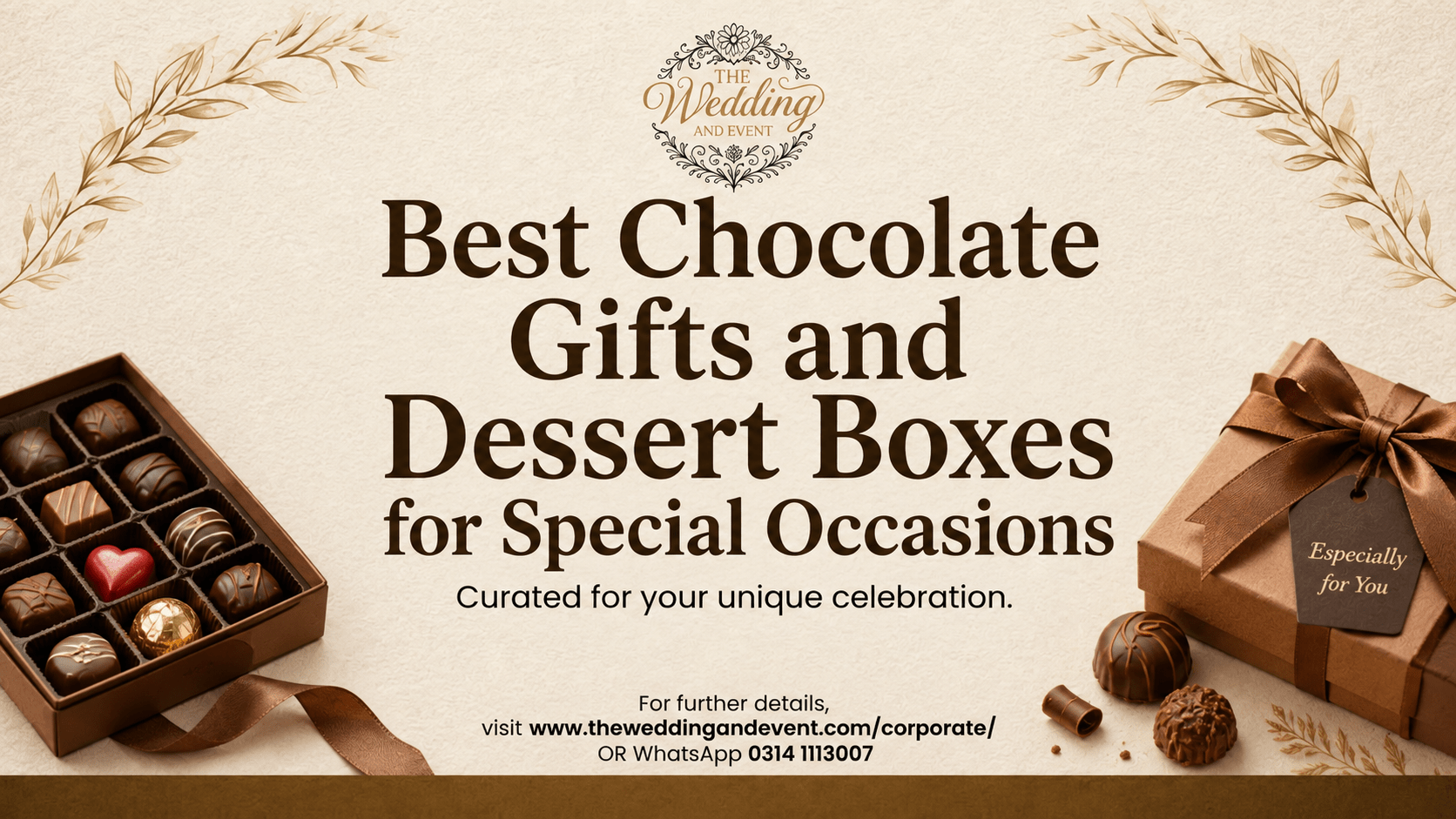 Chocolate Gifts and Dessert Boxes for Every Occasion