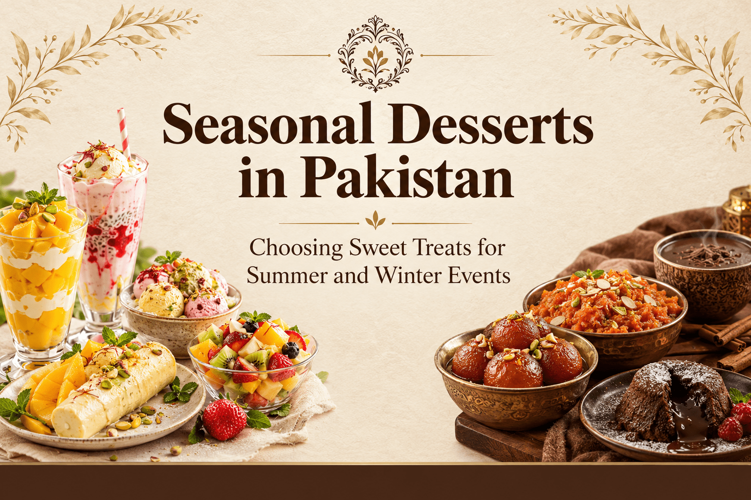 Seasonal Desserts in Pakistan: Choosing Sweet Treats for Summer and Winter Events