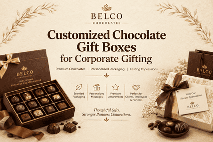 Customized Chocolate Gift Boxes for Corporate Gifting By Belco Chocolates